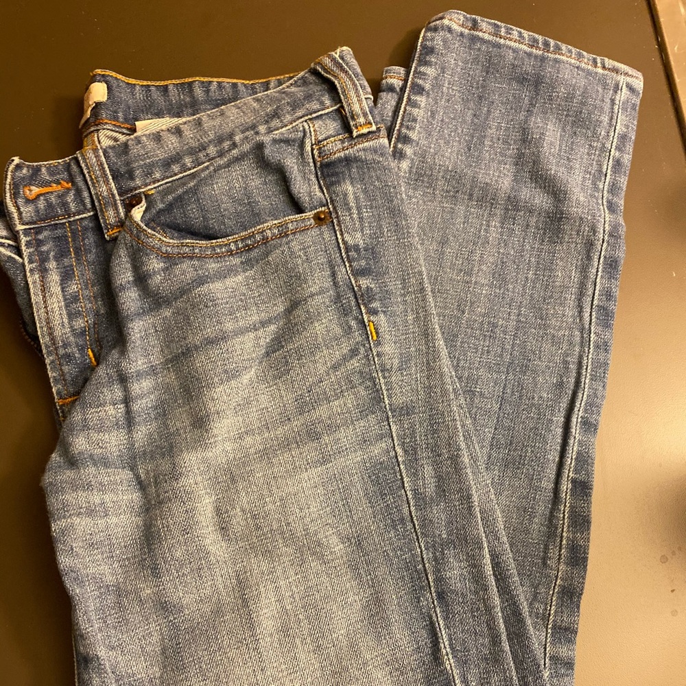 JCREW - light wash skinny jeans